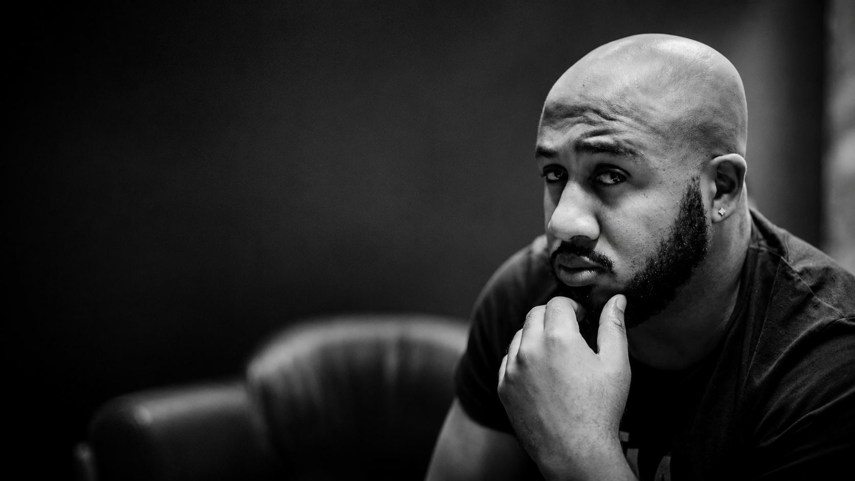Keron Rose, founder of Digipreneur Network, in a black-and-white portrait