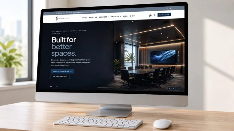 The revamped Streamline Systems website