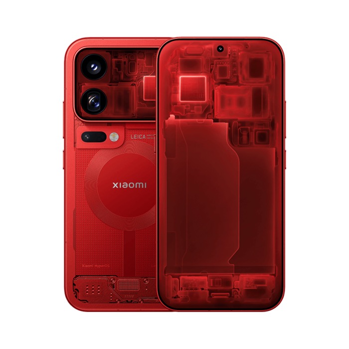 Xiaomi 18 Pro Max Transparent Edition in red, product image from Giztop.
